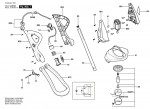 Bosch 0 600 827 442 ART 23 GFSV Lawn Edge Trimmer 230 V / GB Spare Parts ART23GFSV